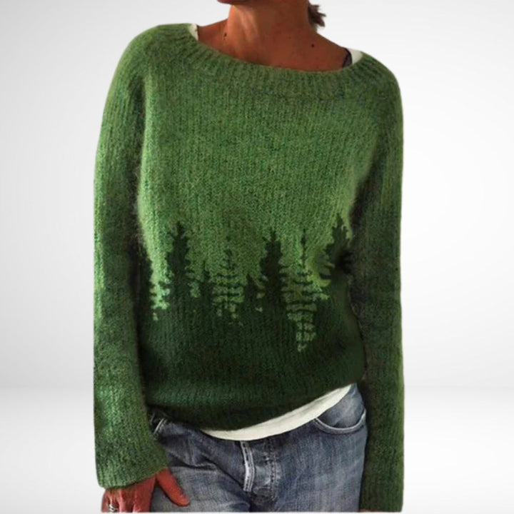Winter retro sweater