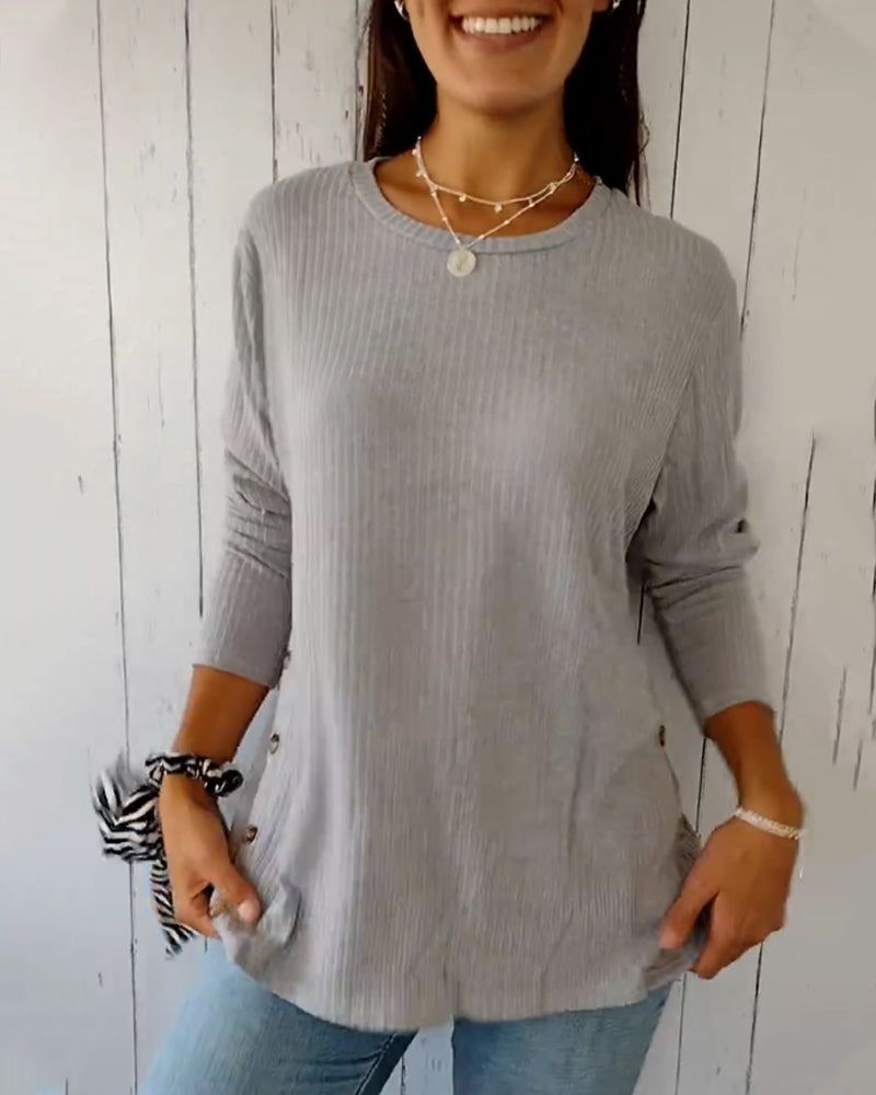 COMFORTABLE CREWNECK TOP