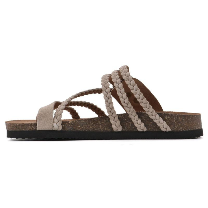 Harriet™ | Braided Cork Sandals