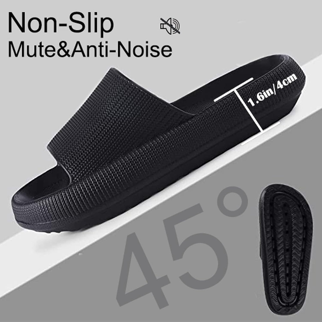 Pillow Slides Slippers for Women Men Cloud Slides Cloud Ultra-Soft Slippers Anti-Slip Open Toe House Slippers Unisex Bathroom Shower Pool Slides Comfortable Message Foam Summer Sandals Slippers