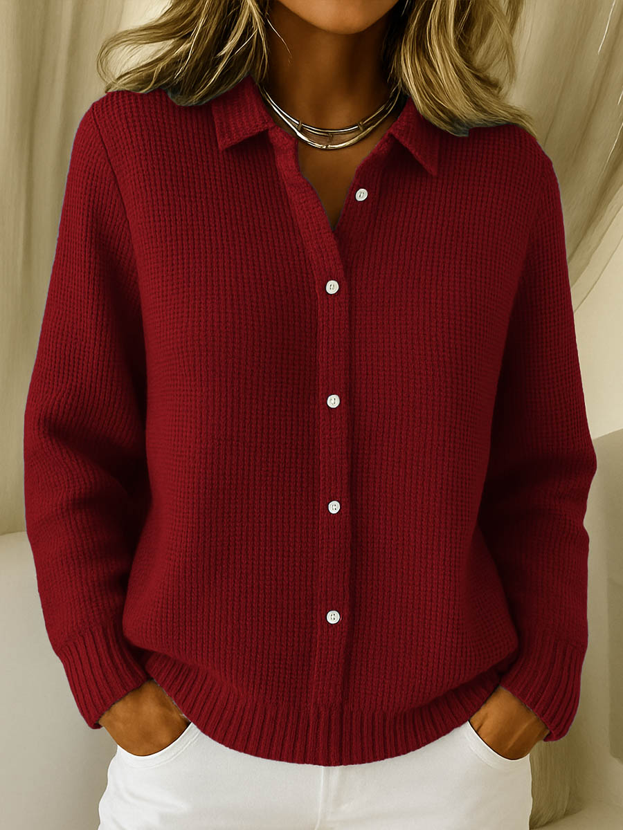 Katie | Knitted Button Cardigan