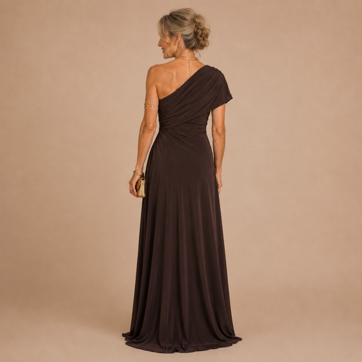 Aimee One-Shoulder Evening Dress