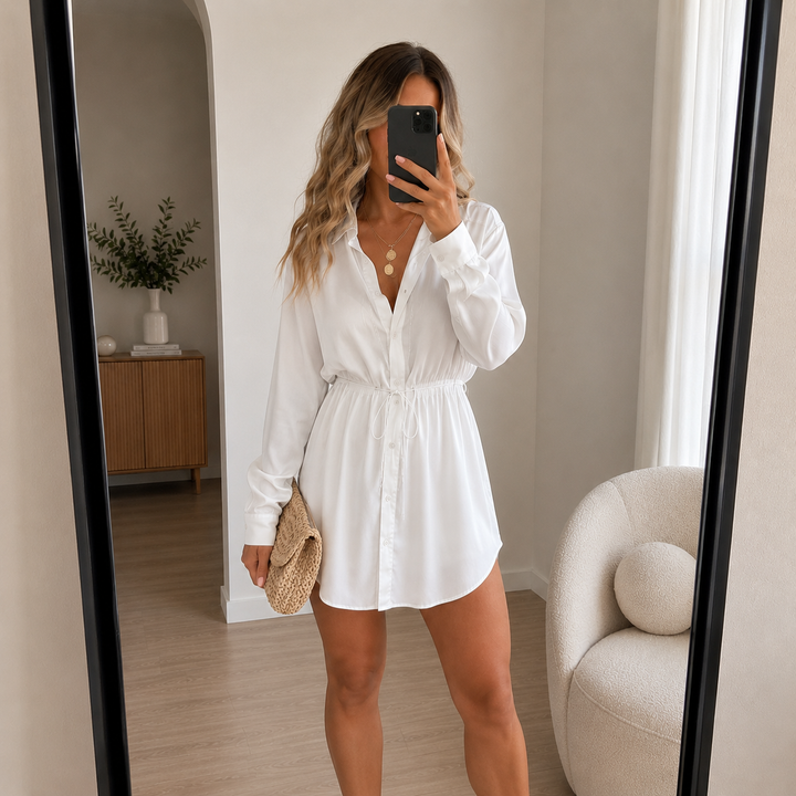 Women's Shirt Dress - Short Length