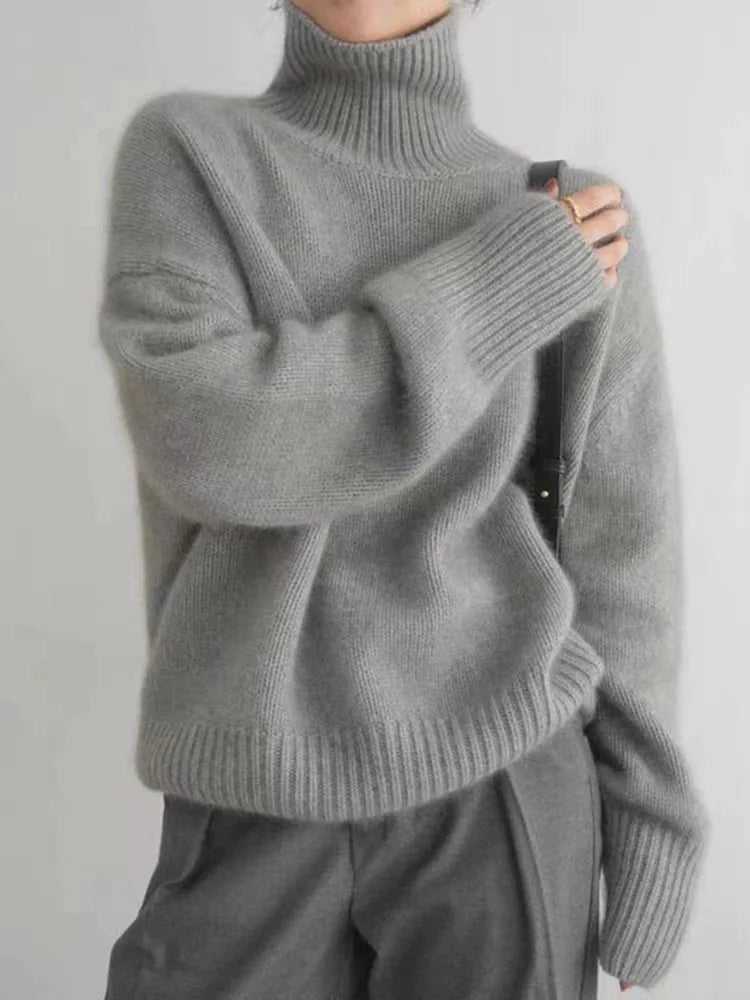 High cashmere collar