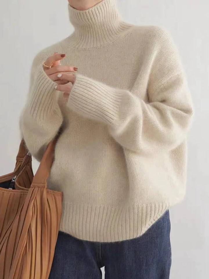 High cashmere collar