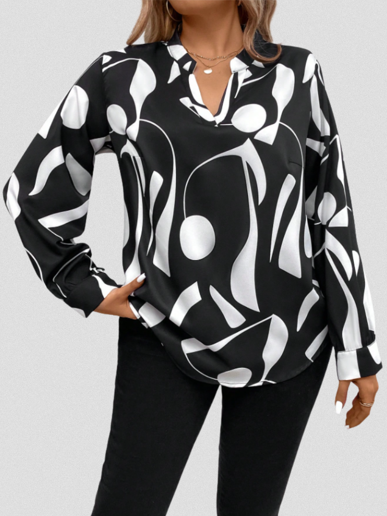 SATIN LOOK BLOUSE