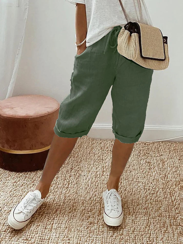 Jada | Cotton Linen Women's Shorts