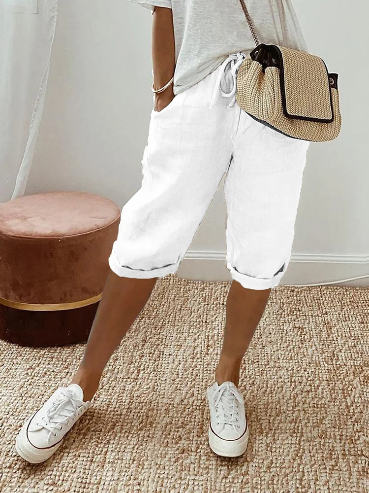 Jada | Cotton Linen Women's Shorts