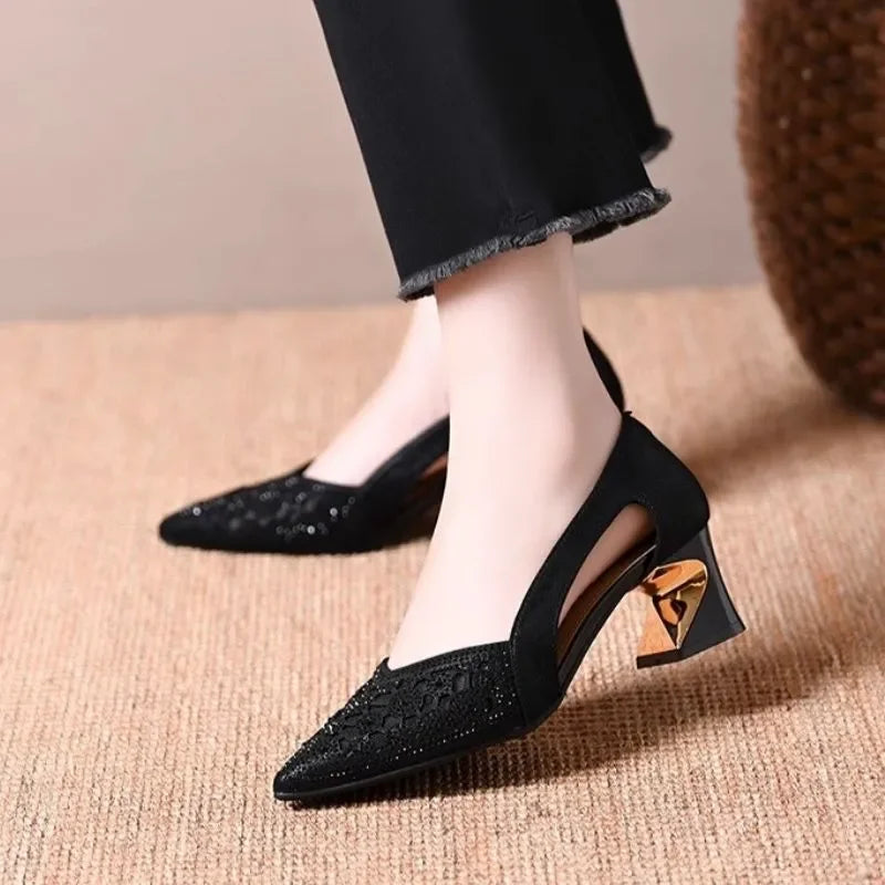 Celeste | Chic Heels Featuring a Jewel-Embellished Heel