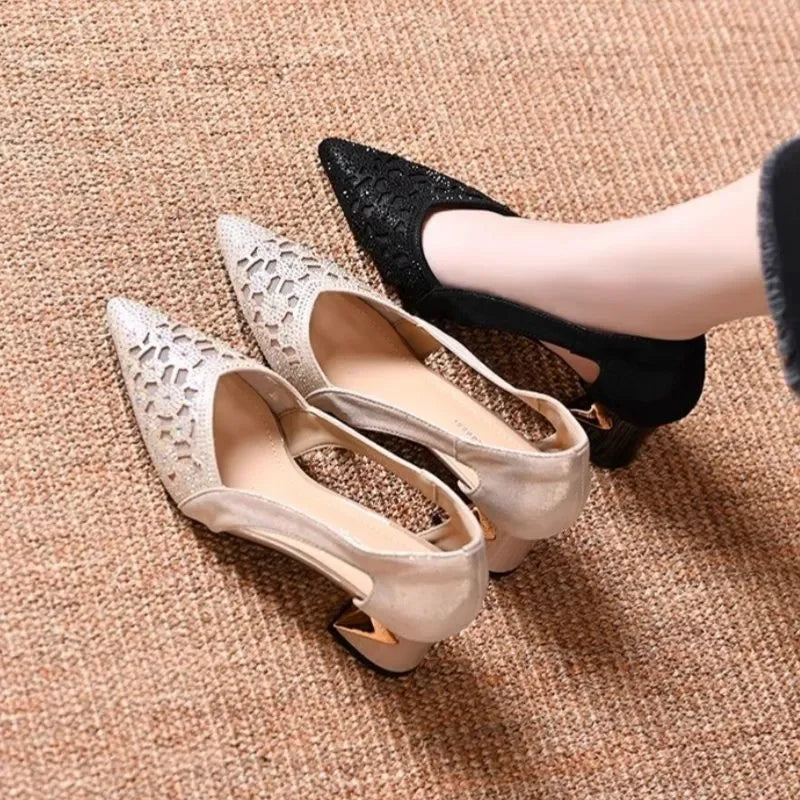 Celeste | Chic Heels Featuring a Jewel-Embellished Heel