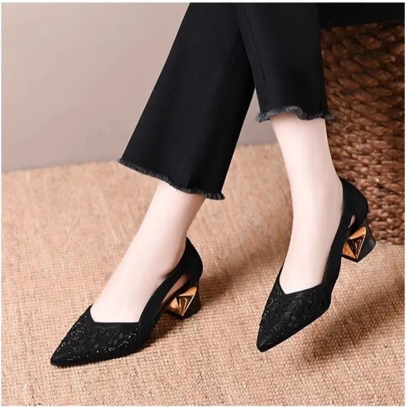 Celeste | Chic Heels Featuring a Jewel-Embellished Heel