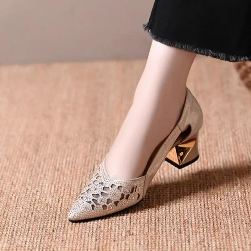 Celeste | Chic Heels Featuring a Jewel-Embellished Heel
