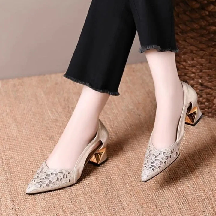 Celeste | Chic Heels Featuring a Jewel-Embellished Heel