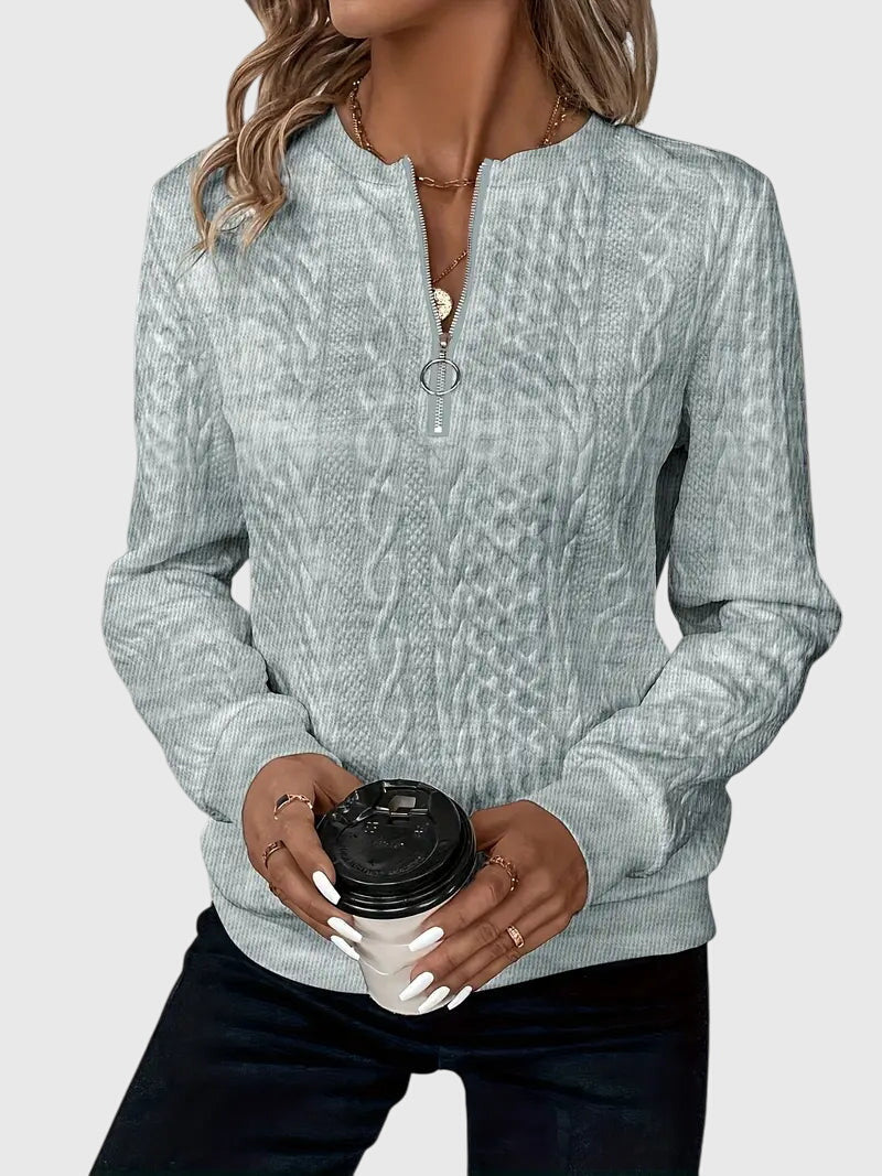 Sweater with Zipper