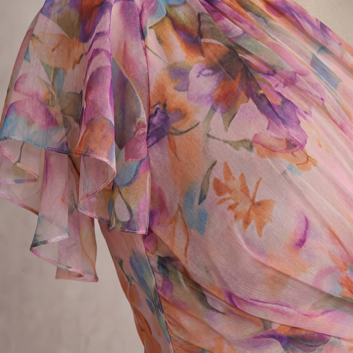 Celeste | One-Shoulder Floral Occasion Dress