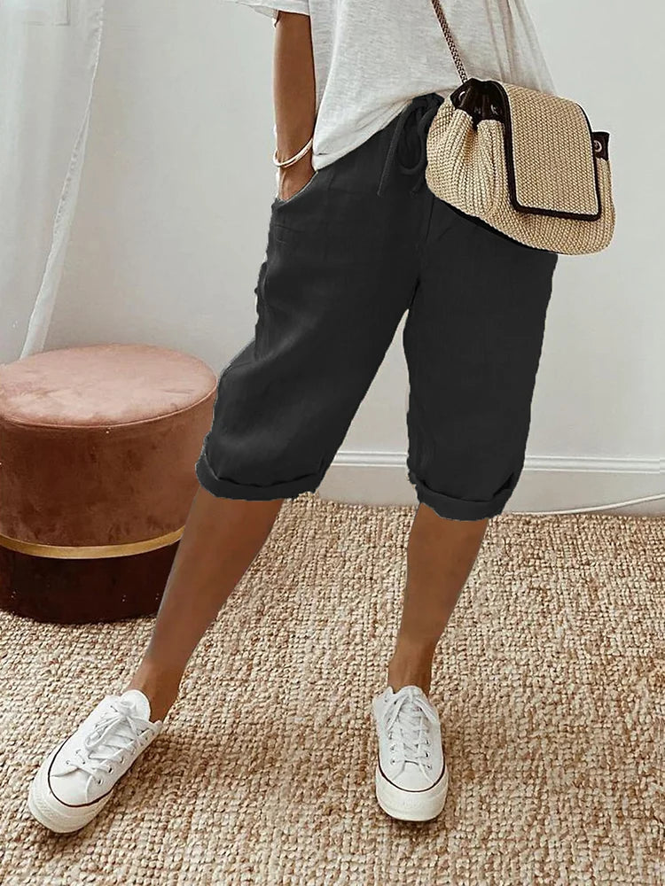 Jada | Cotton Linen Women's Shorts
