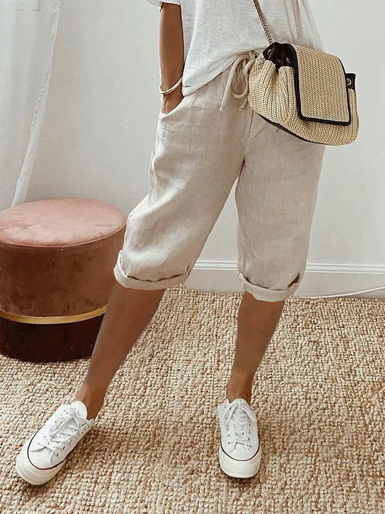 Jada | Cotton Linen Women's Shorts
