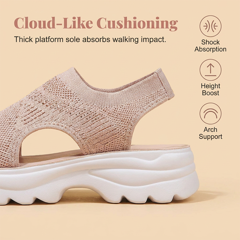 Women’s Breathable Mesh Platform Sandals