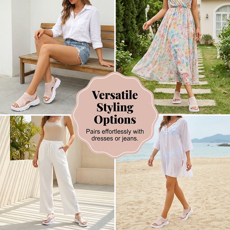 Women’s Breathable Mesh Platform Sandals